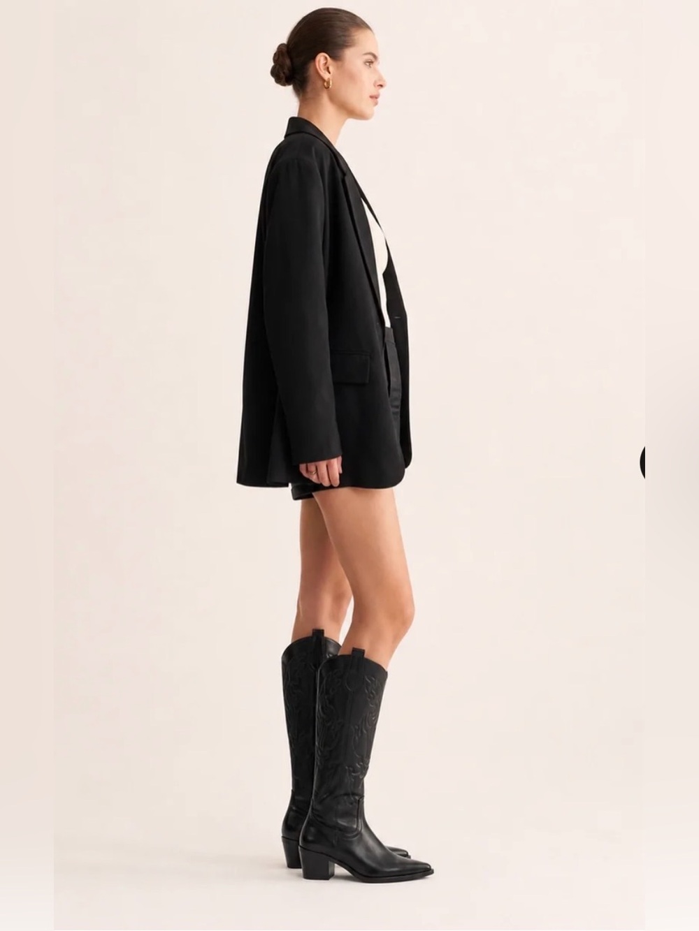 NWT!! Forever 21 Black Cowboy Boots - 6